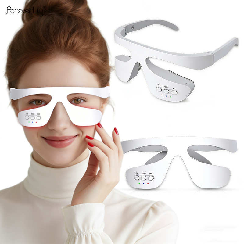 Light Therapy Glasses - 스마트 아이 마사저 3D 레드 라이트