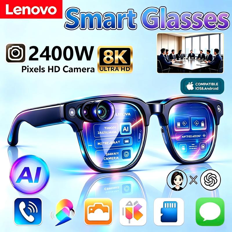 레노버 AI 스마트 글래스, 음성 어시스턴트, 음악 재 - Smart Glasses Lens 리뷰 및 가격