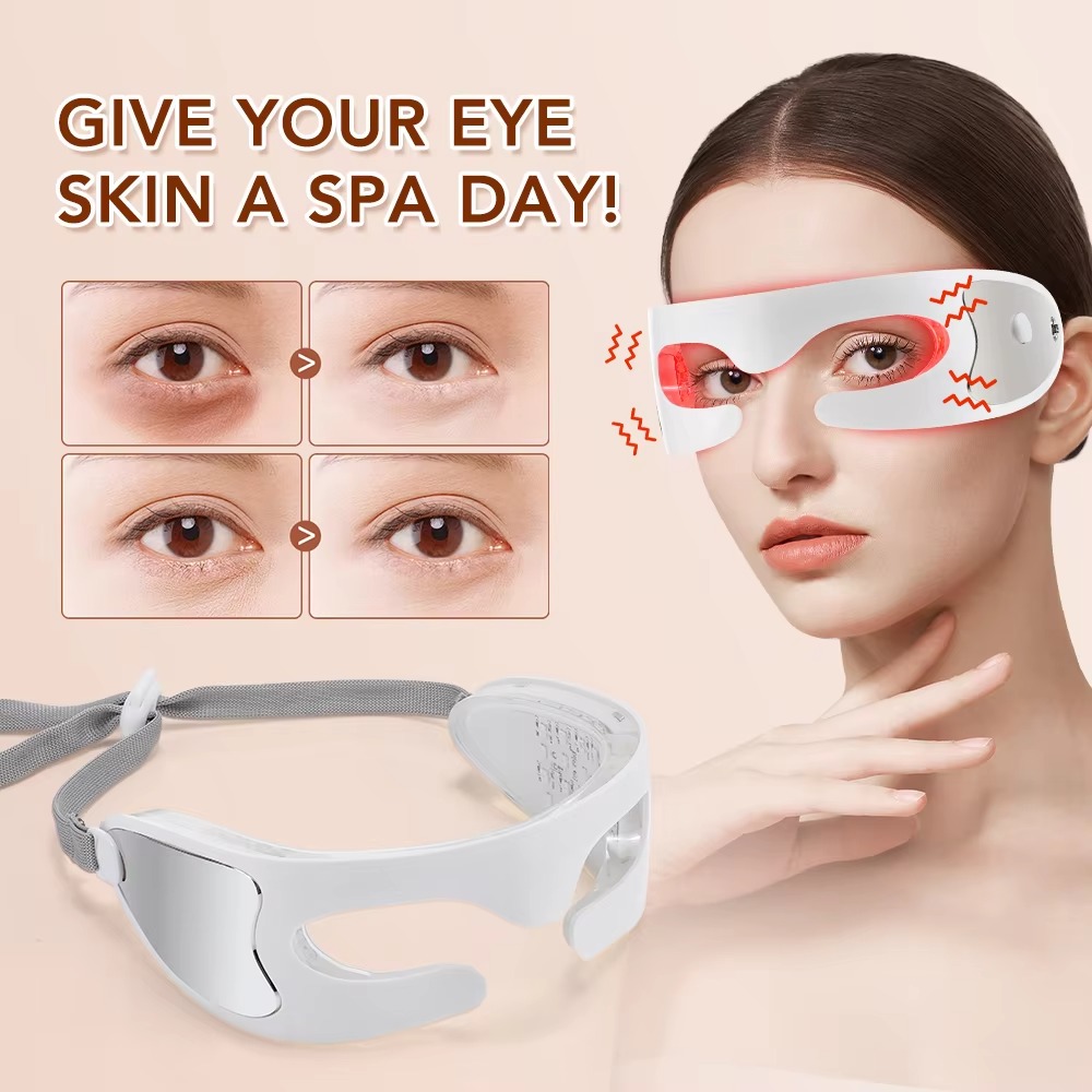 LED 광자광 LED 눈 마사지기 진동 마사지 3D 마 - Light Therapy Glasses 리뷰 및 가격